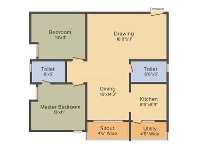 Project Image of 1270.0 - 1770.0 Sq.ft 2 BHK Apartment for buy in Value Valueprop Prime Vivanne
