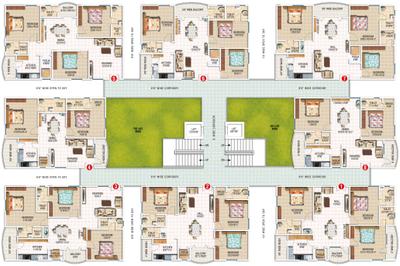 Project Image of 1091.03 - 1452.05 Sq.ft 2 BHK Apartment for buy in Surya Galaxy Towers