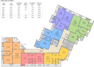 Project Image of 492.0 - 554.65 Sq.ft 2 BHK Apartment for buy in Shree Yash Paradise