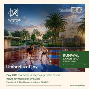 Project Image of 354.0 - 676.0 Sq.ft 1 BHK Apartment for buy in Runwal LandsEnd