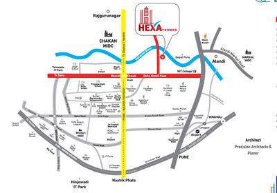 Project Image of 629.26 - 816.01 Sq.ft 2 BHK Apartment for buy in DML Hexa Towers A Wing