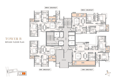 Project Image of 1235.6 - 1793.82 Sq.ft 3 BHK Apartment for buy in Austin Aurus