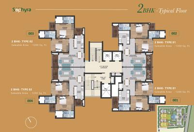 Project Image of 1200.0 - 5360.0 Sq.ft 2 BHK Apartment for buy in The Sephyra