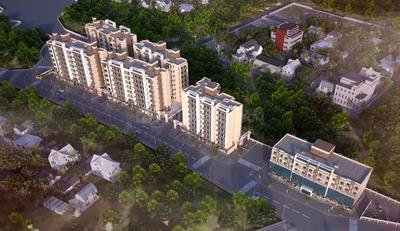 Vraj Virat Greenwoods Wing E Elevation 1