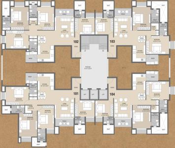Project Image of 1085.0 - 1111.0 Sq.ft 3 BHK Apartment for buy in Meet Kasturi Casa