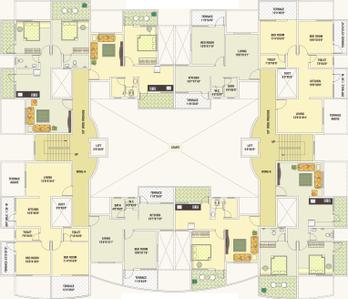 Project Image of 650.0 - 948.0 Sq.ft 1 BHK Apartment for buy in Veddant Ganesh Leela
