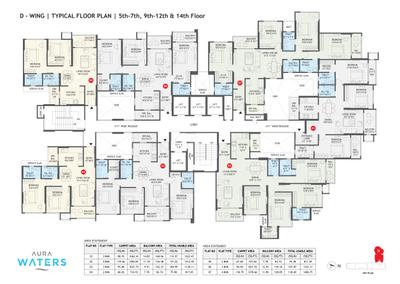 Project Image of 710.0 - 1412.0 Sq.ft 2 BHK Apartment for buy in Aura Water Phase II