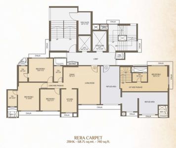 Project Image of 743.0 - 1039.0 Sq.ft 2 BHK Apartment for buy in J P Jeevan Heights