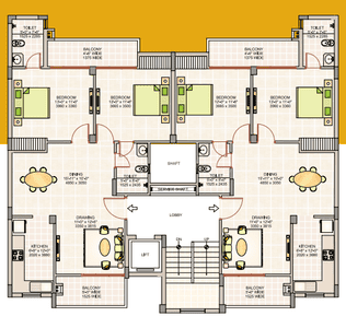 Project Image of 0.0 - 757.67 Sq.ft 2 BHK Apartment for buy in Ashiana Greens Phase 5