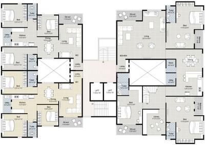 Project Image of 1316.0 - 1553.0 Sq.ft 3 BHK Apartment for buy in Gajra Padmanabh Heights