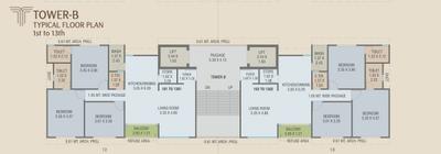 Project Image of 230.67 - 981.02 Sq.ft 3 BHK Apartment for buy in Ved Trident by Courtyard