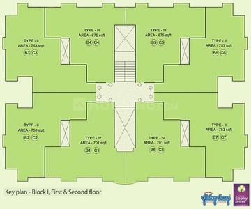 Project Image of 646.0 - 753.0 Sq.ft 2 BHK Apartment for buy in Galaxy Ebony Grove