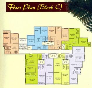 Project Image of 385.0 - 974.0 Sq.ft 1 BHK Apartment for buy in GM Meena Green