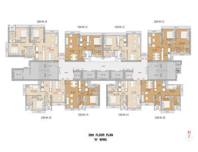 Project Image of 683.0 - 1011.0 Sq.ft 2 BHK Apartment for buy in Ruparel Stardom