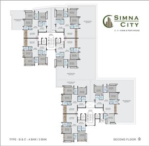 Project Image of 723.01 - 1374.23 Sq.ft 2 BHK Apartment for buy in Simna City