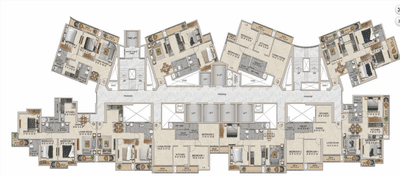Project Image of 606.76 - 881.56 Sq.ft 2 BHK Apartment for buy in DSS Mahavir Spring Daffodils P3