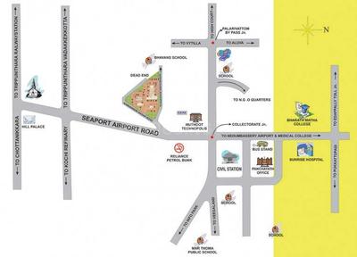 Project Image of 1718 Sq.ft 3 BHK Apartment / Flat for sale in Kakkanad for Rs. 9500000