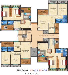 Project Image of 483.0 - 656.0 Sq.ft 1 BHK Apartment for buy in Gupta Builders and Developers Sai Orchid