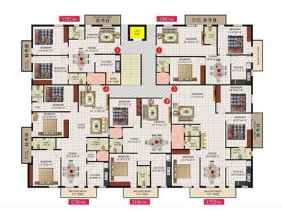 Project Image of 1152.0 - 1752.0 Sq.ft 2 BHK Apartment for buy in Aishwarya VS Sunshine