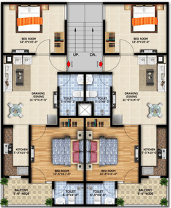 Project Image of 1050.0 - 2100.0 Sq.ft 2 BHK Apartment for buy in Ambr Ambrosia Luxury Homes