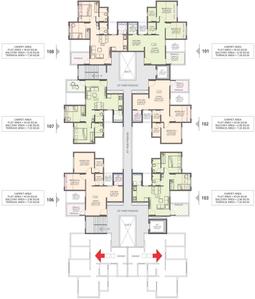 Project Image of 396.0 - 491.0 Sq.ft 1 BHK Apartment for buy in Nisarg Unicorn Nisarg Belrose A And C Building