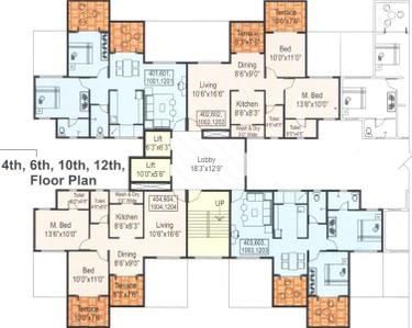 Project Image of 885.0 - 1062.0 Sq.ft 2 BHK Apartment for buy in Kate Puram Phase 2