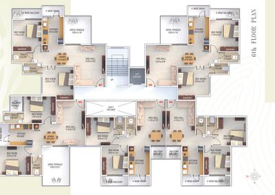 Project Image of 939.0 - 1323.0 Sq.ft 2 BHK Apartment for buy in Shree Gajanan Height
