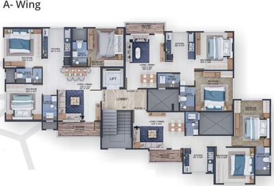 Project Image of 603.0 - 842.0 Sq.ft 2 BHK Apartment for buy in Luxuria