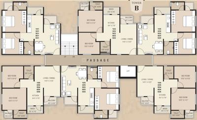 Project Image of 0.0 - 1140.0 Sq.ft 2 BHK Apartment for buy in Balaji Ananya Heights
