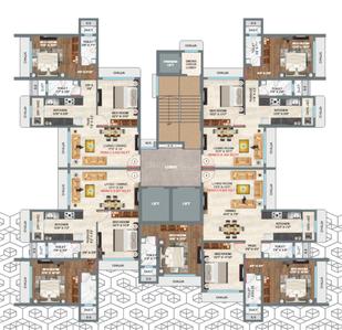 Project Image of 634.0 - 1016.0 Sq.ft 2 BHK Apartment for buy in S S Meghalok Heights