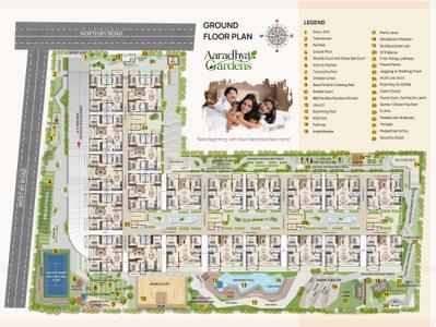 Project Image of 1460.0 - 1730.0 Sq.ft 3 BHK Apartment for buy in Sai Samrudhi Aaradhya Gardens