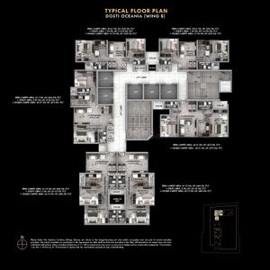 Project Image of 768.0 - 1191.0 Sq.ft 2 BHK Apartment for buy in Dosti Eastern Bay