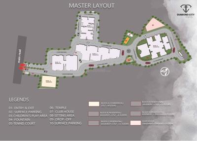 Project Image of 627.0 - 1570.0 Sq.ft 2 BHK Apartment for buy in Diamond City 