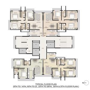 Project Image of 708.0 - 1029.03 Sq.ft 2 BHK Apartment for buy in Shraddha Elite