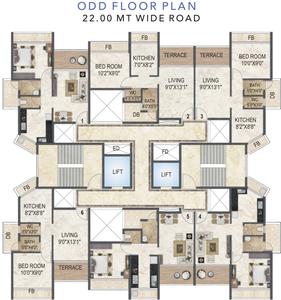 Project Image of 0.0 - 695.0 Sq.ft 1 BHK Apartment for buy in Akshar Evita