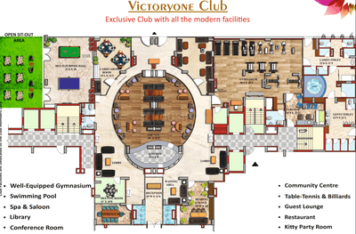 Project Image of 995.0 - 1720.0 Sq.ft 2 BHK Apartment for buy in Victory Central