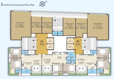 Project Image of 614.3 - 653.26 Sq.ft 2 BHK Apartment for buy in Heaven Saundarya Palace