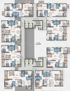 Project Image of 1655.0 - 2090.0 Sq.ft 3 BHK Apartment for buy in Sai Purvi Arvindam