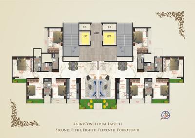 Project Image of 765.0 - 1400.0 Sq.ft 3 BHK Apartment for buy in P S Queens Bliss