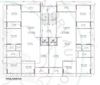 Project Image of 0.0 - 1636.11 Sq.ft 4 BHK Apartment for buy in Krishna Antilia Sky