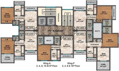 Project Image of 297.0 - 465.0 Sq.ft 1 BHK Apartment for buy in Mayfair Vishwaraja A B F And G