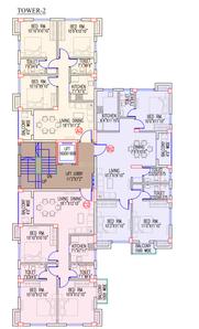 Project Image of 1243.0 - 1413.0 Sq.ft 3 BHK Apartment for buy in Oxford Rudraa