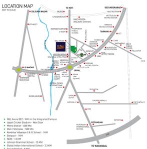 Project Image of 1656 Sq.ft 3 BHK Apartment / Flat for sale in Uppal for Rs. 17000000