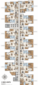 Project Image of 1741.0 - 5060.0 Sq.ft 3 BHK Apartment for buy in Vardhman Eminara Phase 1