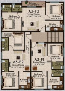 Project Image of 745.0 - 915.0 Sq.ft 2 BHK Apartment for buy in Golden Shri Vaaru