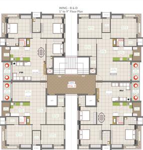 Project Image of 599.66 - 1115.0 Sq.ft 2 BHK Apartment for buy in Shivam Developers Siddhi Heritage