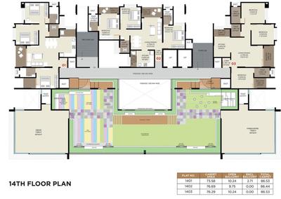 Project Image of 611.71 - 825.48 Sq.ft 2 BHK Apartment for buy in Rajshree Skyone