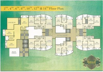 Project Image of 374.0 - 1013.0 Sq.ft 1 BHK Apartment for buy in Sky Hayaat Palace