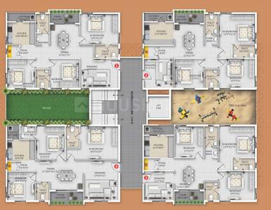Project Image of 0.0 - 1659.9 Sq.ft 3 BHK Apartment for buy in Saiarc Surya Elite