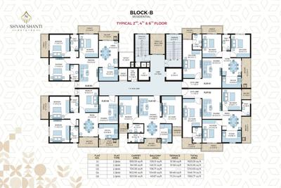 Project Image of 1135.17 - 2038.81 Sq.ft 2 BHK Apartment for buy in Omm Shyam Shanti Estates